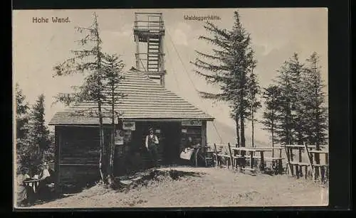 AK Waldegger Hütte auf der Hohen Wand