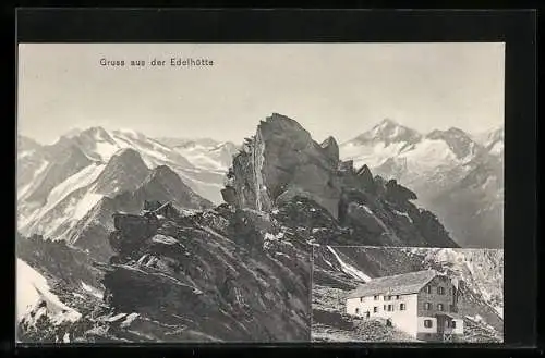 AK Edelhütte, Panoramablick auf die Ahornspitze