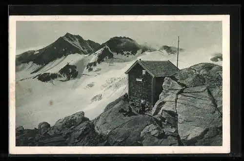 AK Rojacherhütte am Hohen Sonnblick, Panoramablick