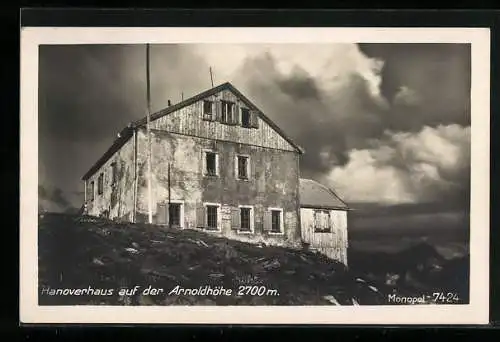 AK Hannoverhaus auf der Arnoldhöhe 2700m