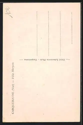 AK Carqueiranne /Var, Villa Meryem