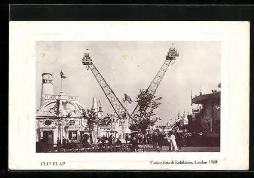 AK London, Franco-British Exhibition 1908, Flip-Flap