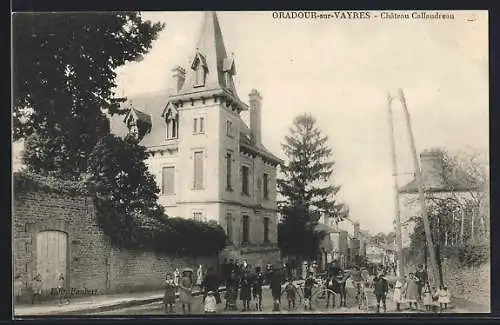 AK Oradour-sur-Vayres, Chateau Callaudreau