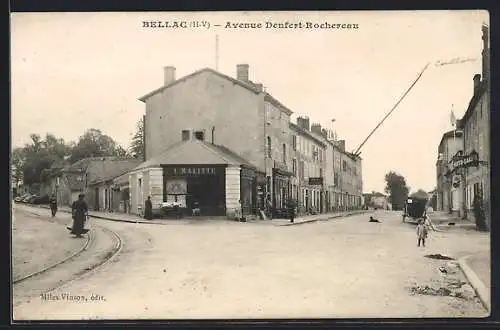 AK Bellac, Avenue Denfert-Rochereau