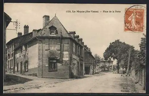 AK La Meyze, Place de la Poste