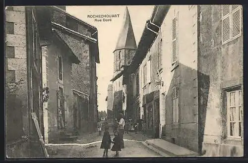 AK Rochechouart, Rue Doré