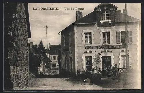 AK La Porcherie, Vue du Bourg