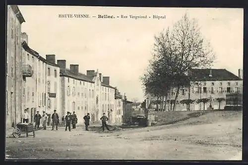 AK Bellac, Rue Vergniaud, Hopital