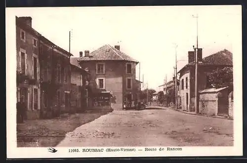 AK Roussac /Haute-Vienne, Route de Rancon