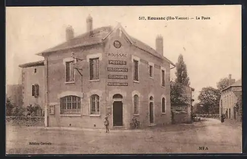 AK Roussac /Hte-Vienne, La Poste
