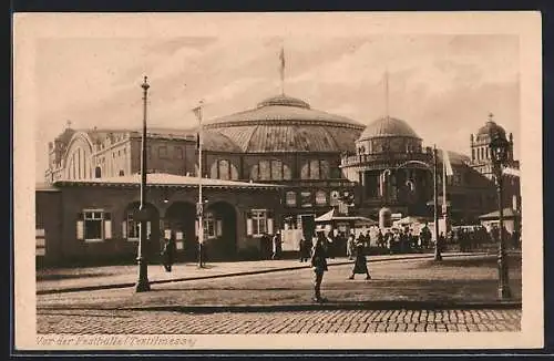 AK Frankfurt, Internationale Messe, Vor der Festhalle, Textilmesse