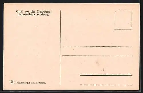 AK Frankfurt, Internationale Messe, Vor der Festhalle, Textilmesse