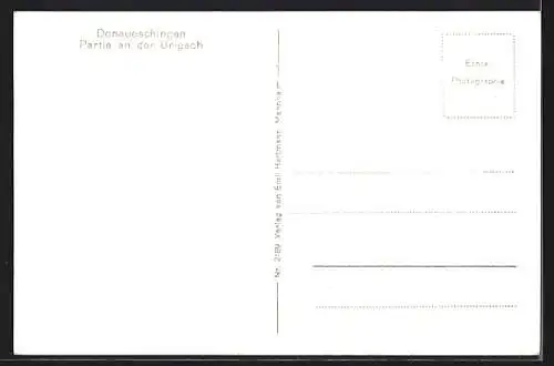 AK Donaueschingen, Partie an der Brigach