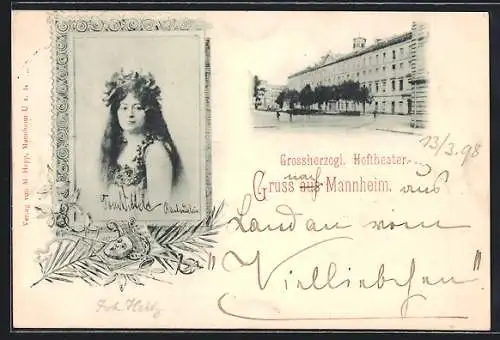 AK Mannheim, Grossherzogl. Hoftheater, Portrait