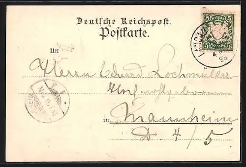 AK Mannheim, Grossherzogl. Hoftheater, Portrait