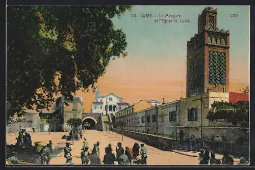 AK Oran, la Mosquée et l'Eglise St. Louis