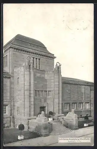 AK Mannheim, Jubiläumsausstellung 1907, Portal der Kunsthalle