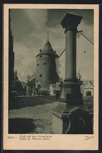 AK Riga, Skats uz Pulvera torni, Pulverturm