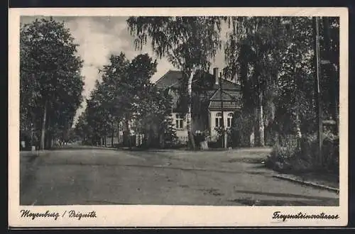 AK Meyenburg /Prignitz, Blick in die Freyensteinerstrasse