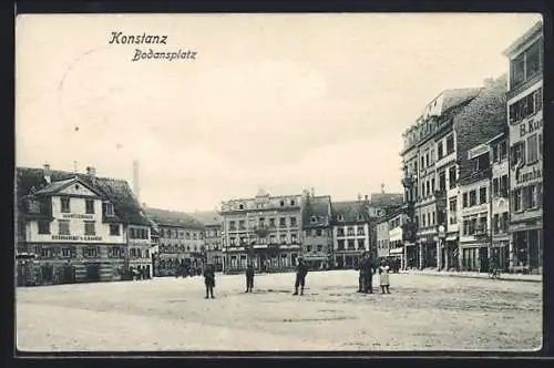 AK Konstanz, Blick auf den Bodansplatz