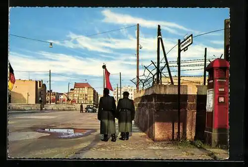 AK Berlin, Checkpoint Charlie, Passierstelle Friedrichstrasse