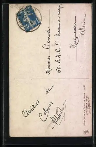 Ölgemälde-Imitations-AK Degi Nr. 420: Dorfkinder