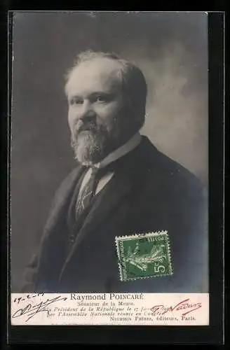 AK Raymond Poincaré, Senateur de la Muse