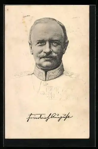 AK König Friedrich August III. von Sachsen in Uniform