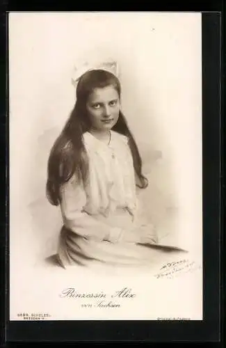 AK Portrait von Prinzessin Alix von Sachsen