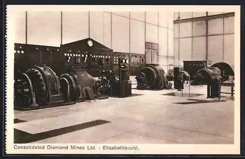 AK Elisabethbucht, Consolidated Diamond Mines Ltd, Maschinenzentrale