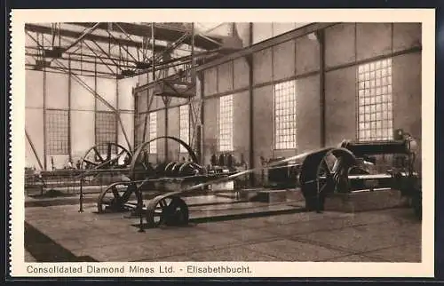 AK Elisabethbucht, Consolidated Diamond Mines Ltd., Turbinenhalle, Diamantenmine