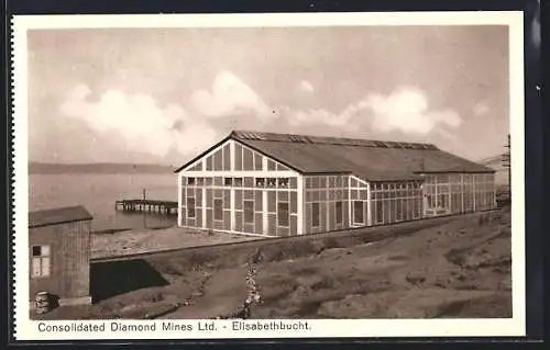 AK Elisabethbucht, Consolidated Diamond Mines Ltd., Aussenansicht der Halle