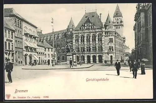 AK Bremen, am Gerichtsgebäude