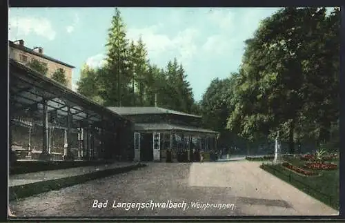 AK Bad Langenschwalbach, Weinbrunnen