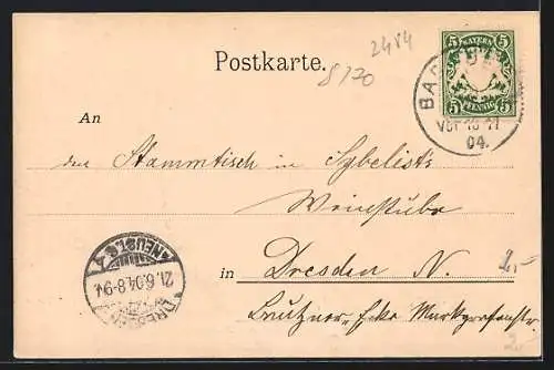 AK Tölz /Isarthal, Teilansicht mit Kirche vom Calvarienberge aus