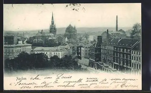 AK Aachen, Burtscheid mit Kirche