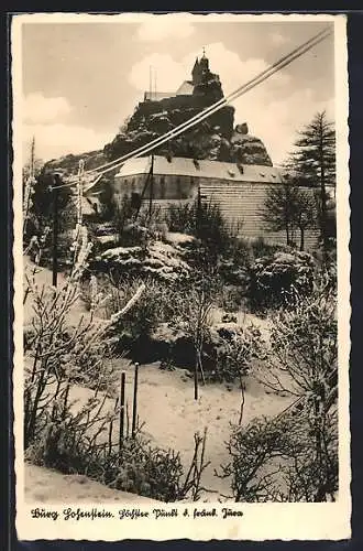 AK Kirchsittenbach, Blick hinauf zur Burg Hohenstein