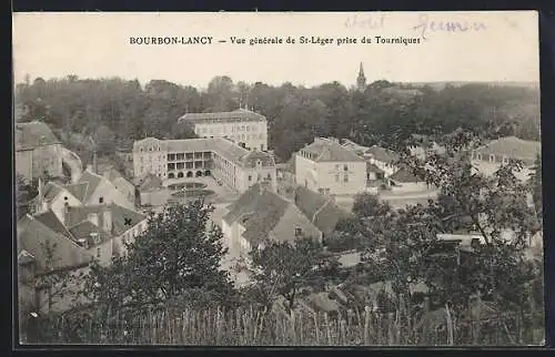 AK Bourbon-Lancy, Vue générale de St-Léger prise du Tourniquet