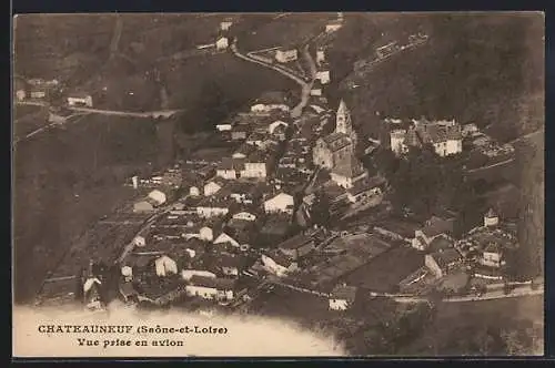 AK Chateauneuf, Vue prise en avion