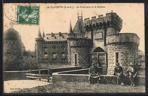 AK La Clayette, Le Pont-Levis et le Château