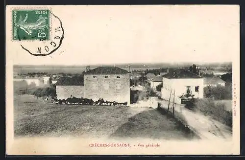 AK Crêches-sur-Saône, Vue générale