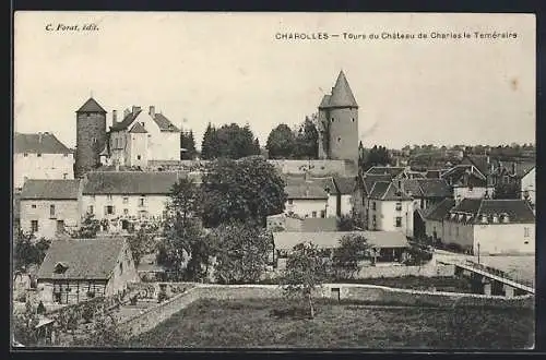 AK Charolles, Tours du Château de Charles le Téméraire