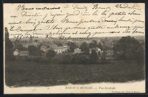 AK Paray-le-Monial, Vue Générale