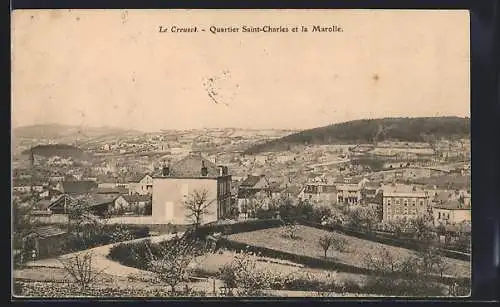 AK Le Creusot, Quartier Saint-Charles et la Marolle