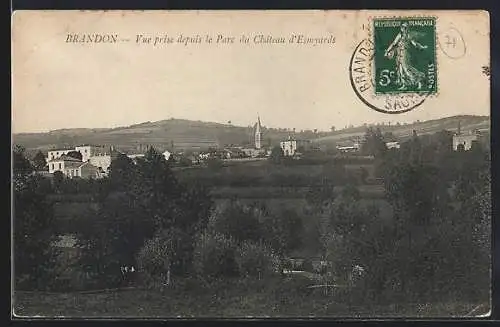 AK Brandon, Vue prise depuis le Parc du Château d`Esmagards