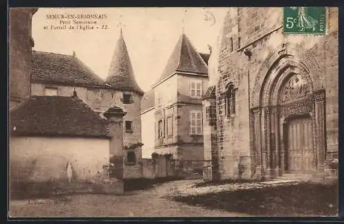 AK Semur-en-Brionnais, Petit Séminaire et Portail de l`Église