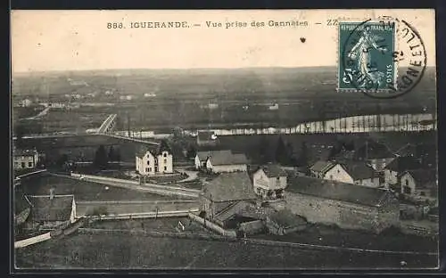 AK Iguerande, Vue prise des Gannates