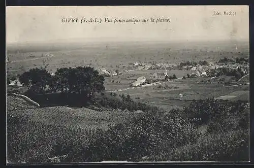 AK Givry, Vue panoramique sur la plaine