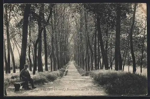 AK Genelard, Promenade sur les Trinquelins