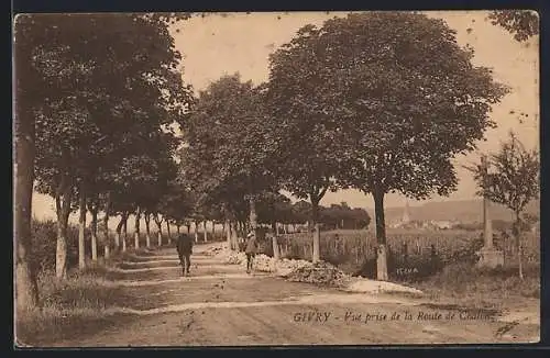 AK Givry, Vue prise de la Route de Chalon